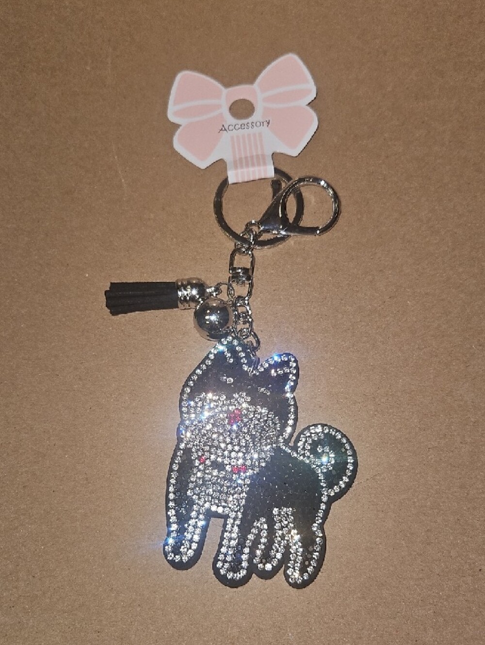 Rhinestone Dog Keychains Nwt - Picture 2 of 5